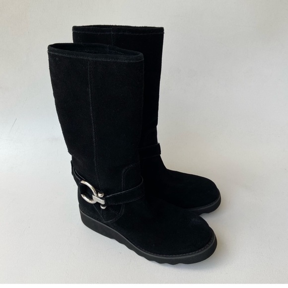 Coach Black virtue Suede Boots - Picture 1 of 15
